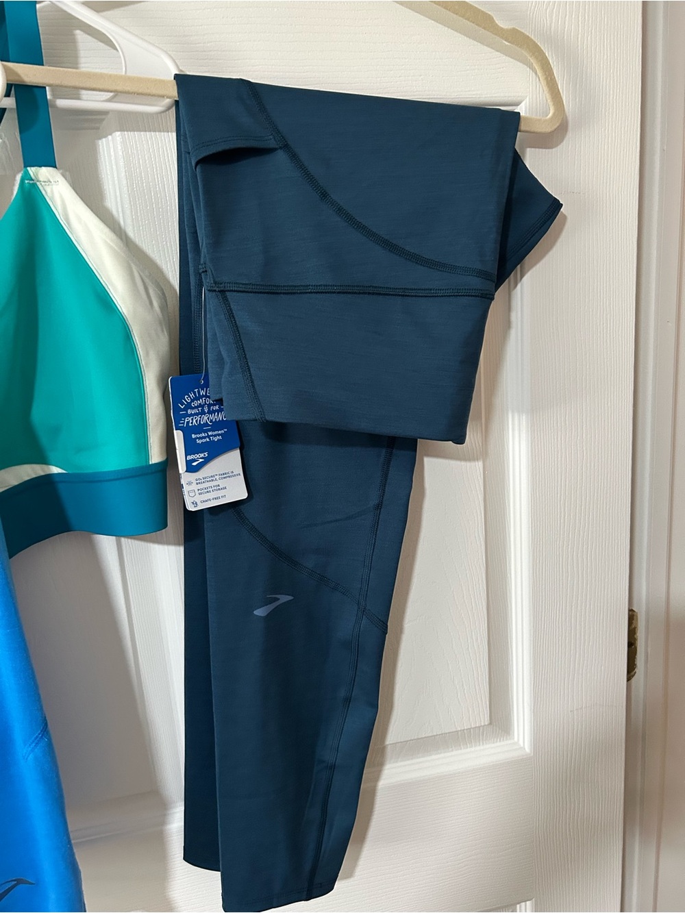 NWT Brooks XL Teal Performance Running Tights